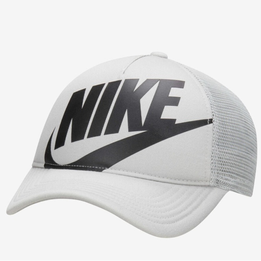 Nike Rise Futura Child Sz (4-7) Light Smoke‎ Gray/Black Trucker Cap